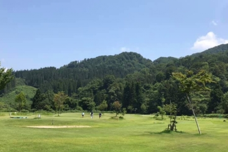 水源の郷交流広場 パークゴルフ場の風景