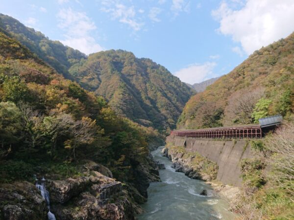 小国町紅葉情報「赤芝峡」10/29
